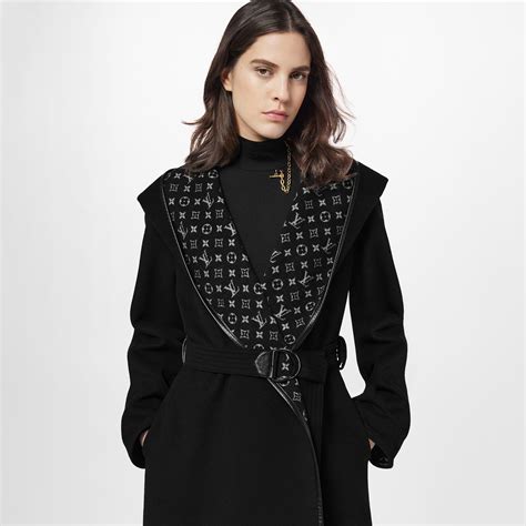 lv hooded wrap coat|louis vuitton wrap coat.